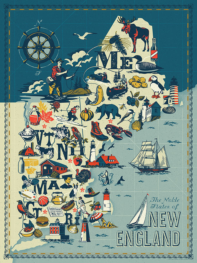 New England States – True South Puzzle Company