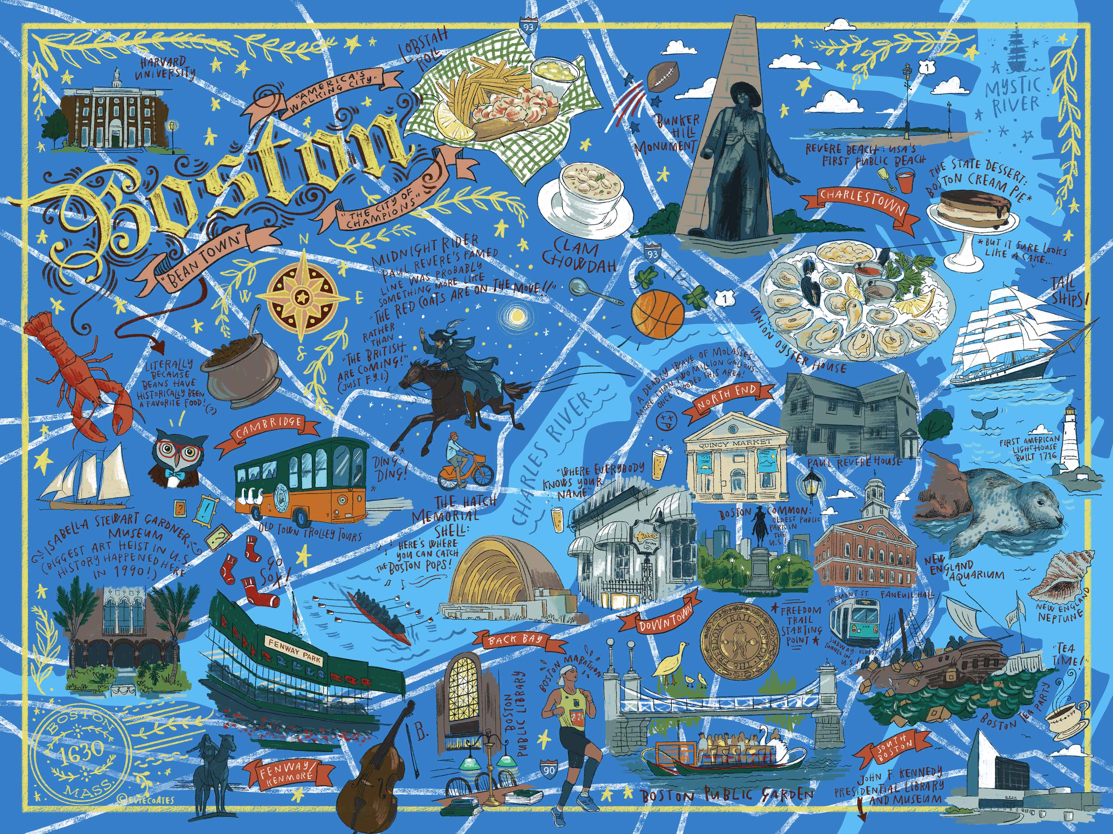 Boston Illustrated True South Puzzle Company boston-illustrated-true-south-puzzle-company