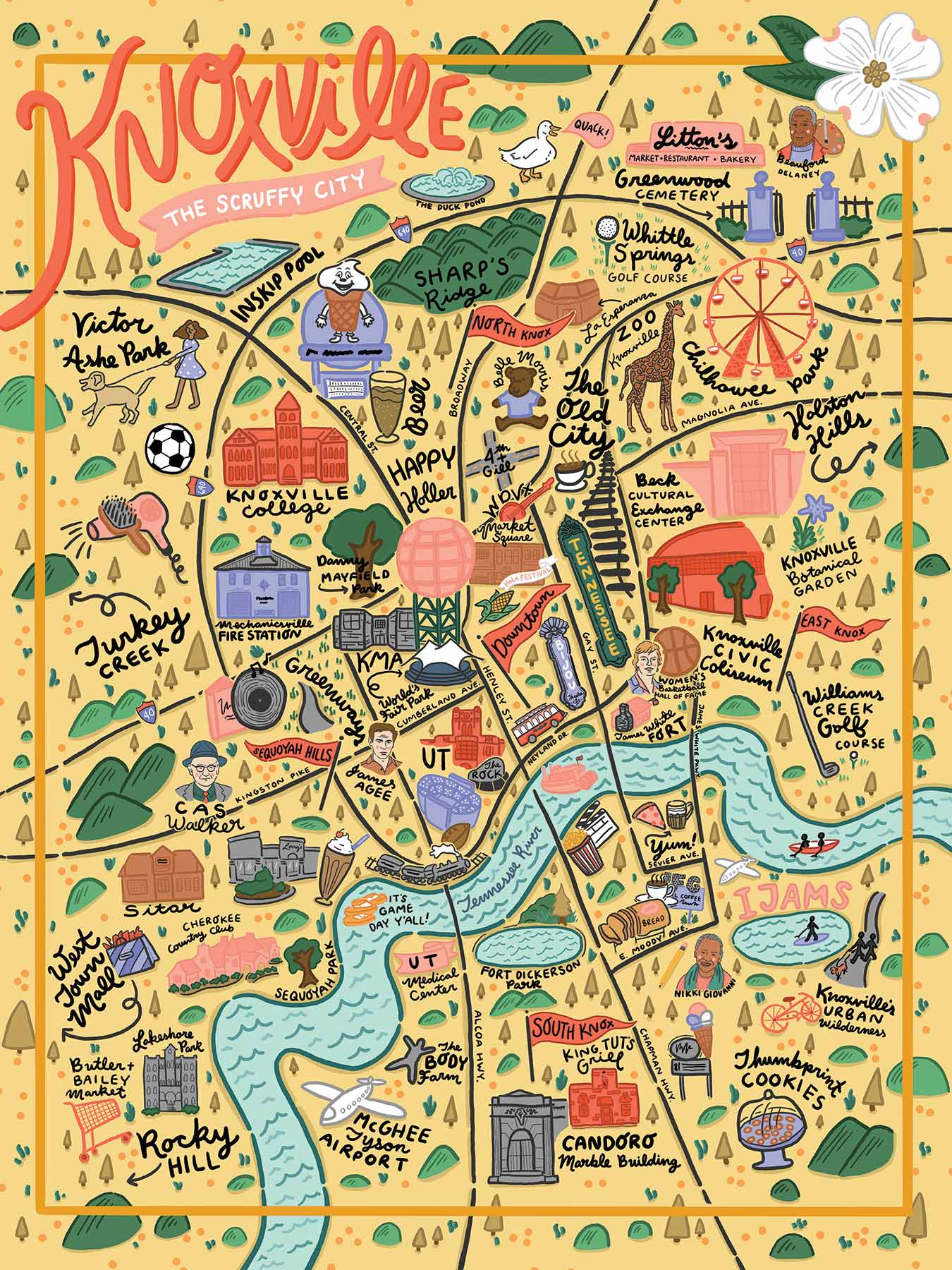 Knoxville Illustrated True South Puzzle Company