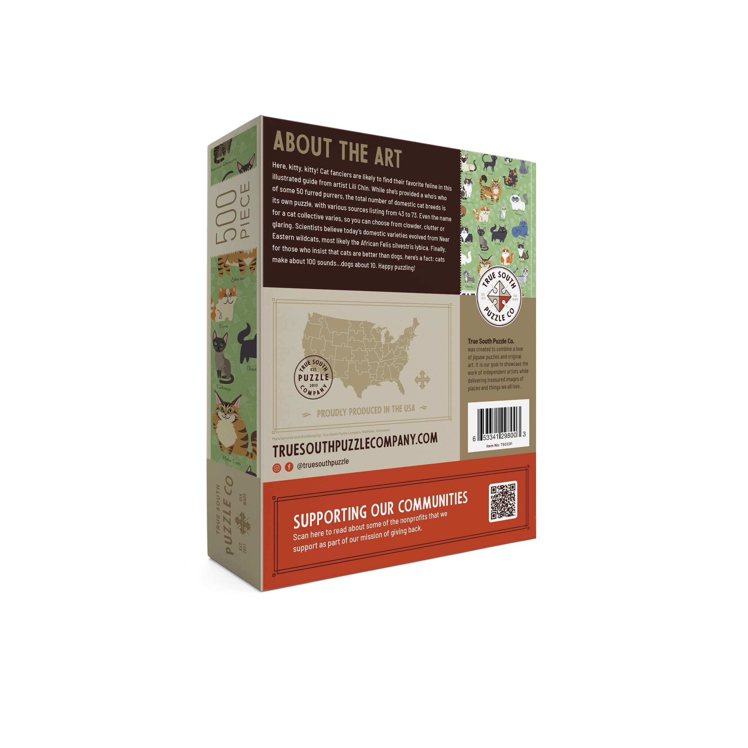 Illustrated Cats - NEW Packaging! – True South Puzzle Company