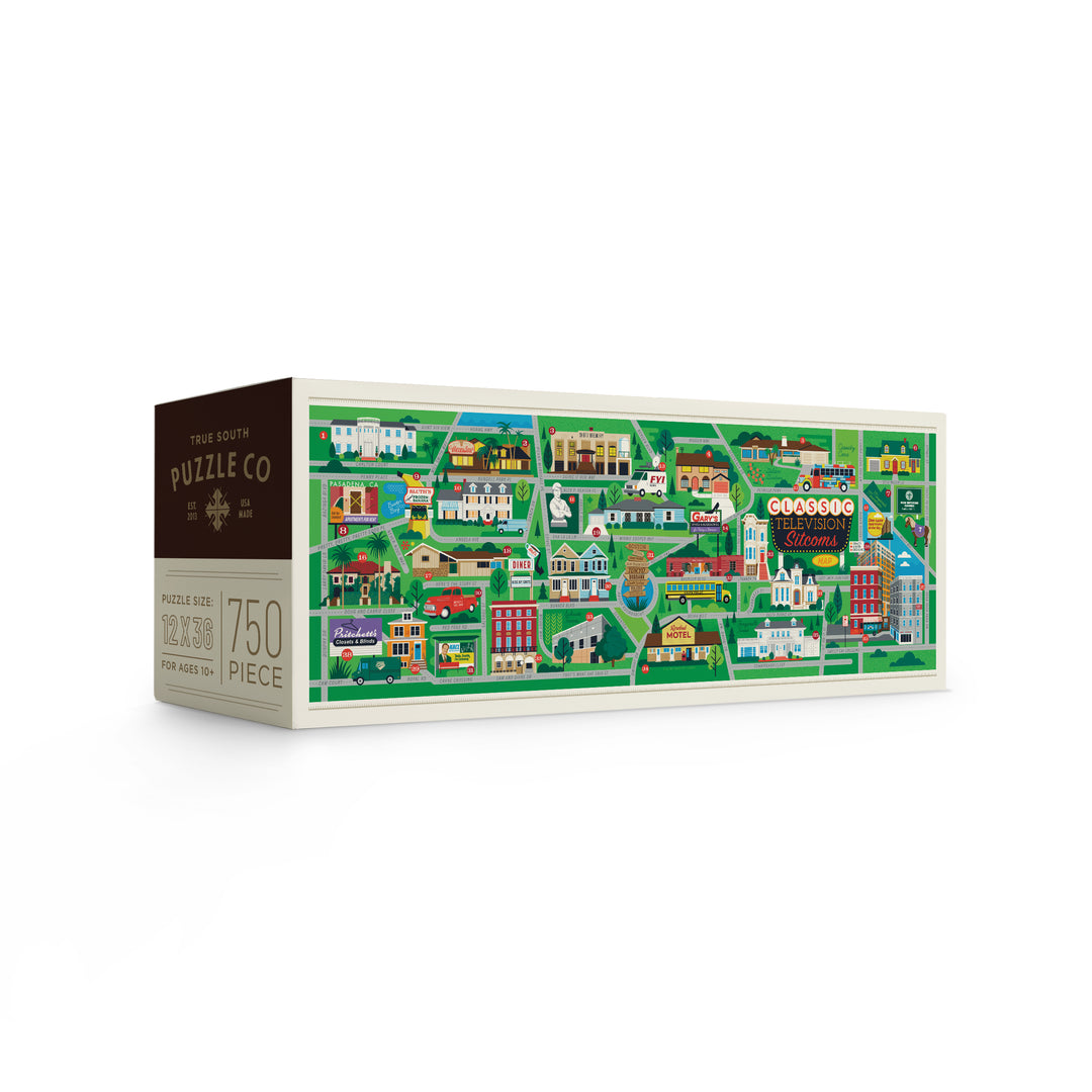 Classic Sitcoms Map Jigsaw Puzzle