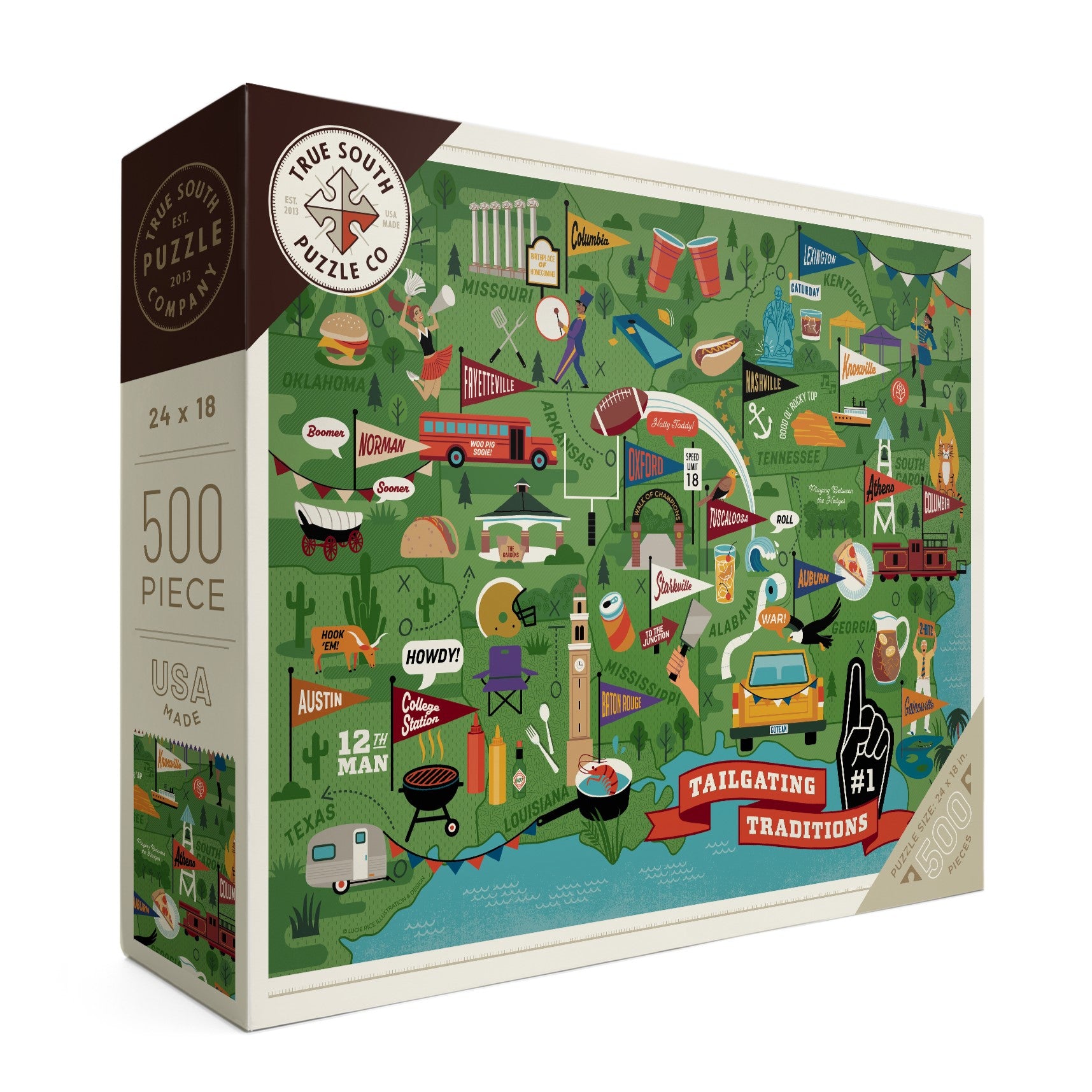 SEC Football Tailgating Jigsaw Puzzle – True South Puzzle Company