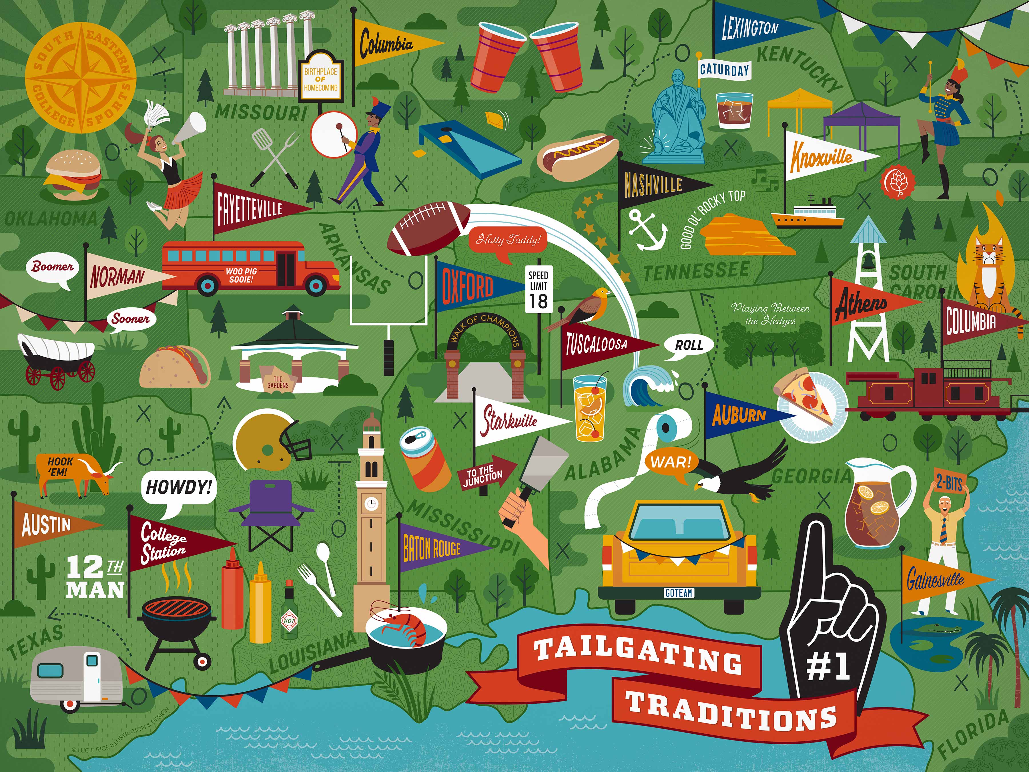 SEC Tailgating – True South Puzzle Company