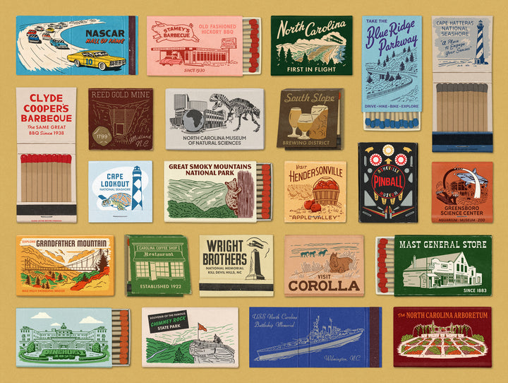 North Carolina State Matchbooks Jigsaw Puzzle
