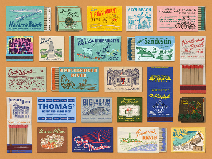 Florida Panhandle Matchbooks Jigsaw Puzzle