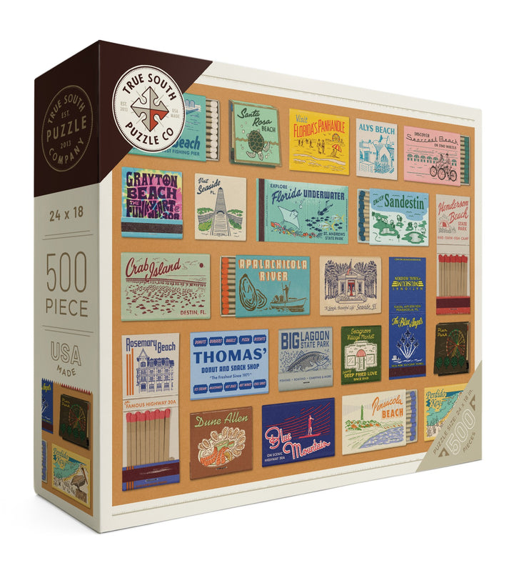 Florida Panhandle Matchbooks Jigsaw Puzzle
