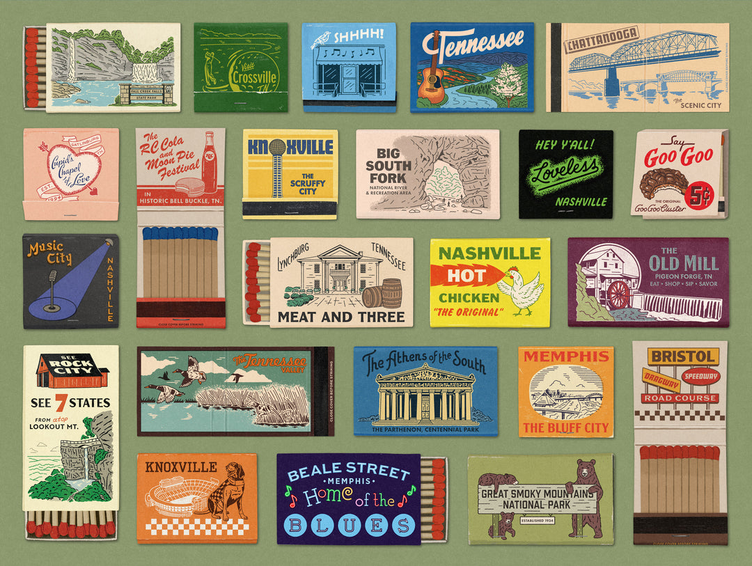 Tennessee State Matchbooks Jigsaw Puzzle