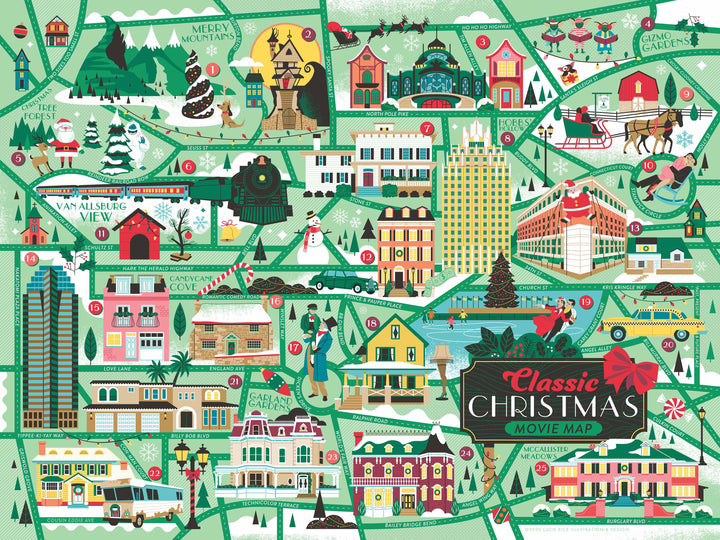 Classic Christmas Movies Map