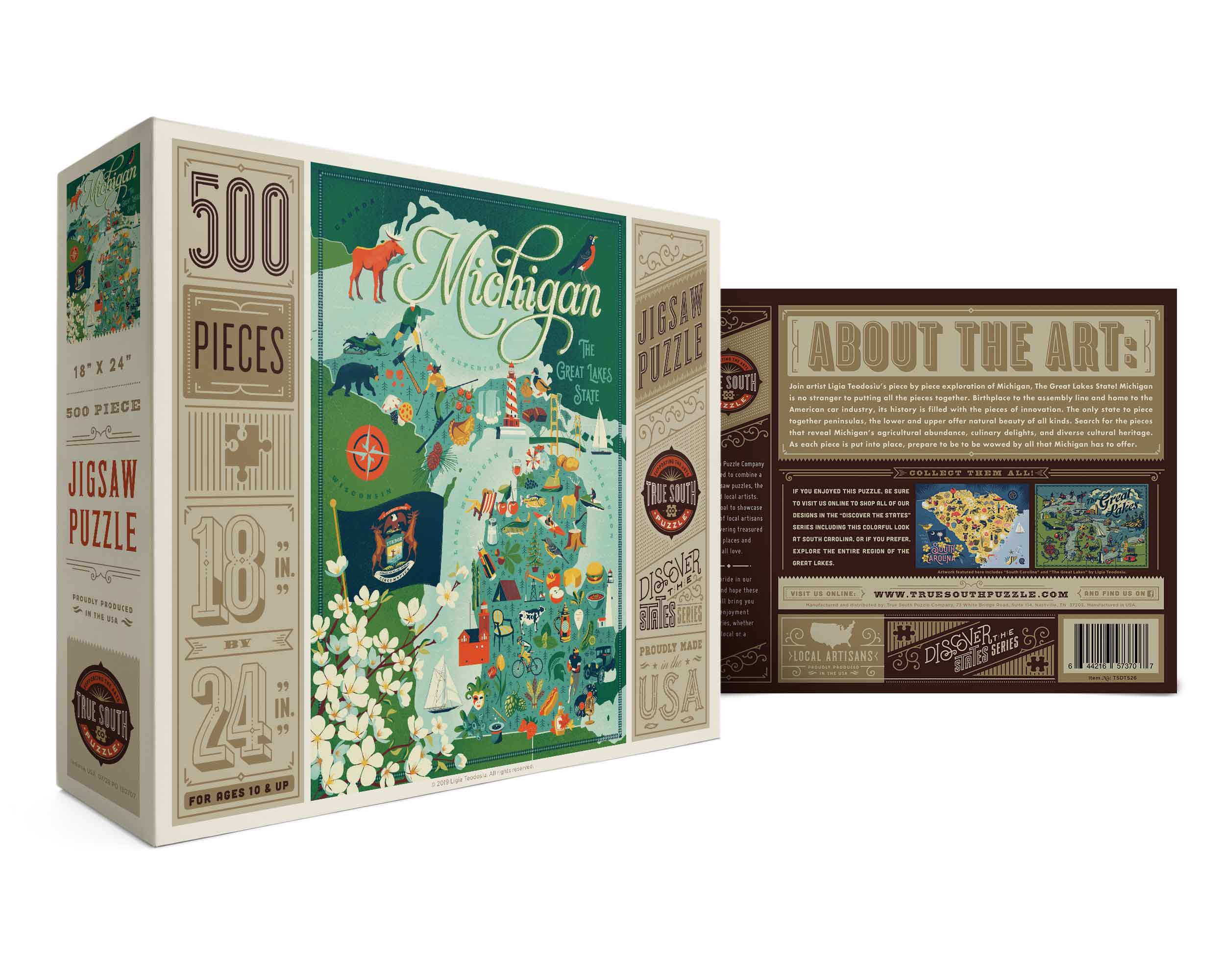 Michigan Jigsaw Puzzle – True South Puzzle Company