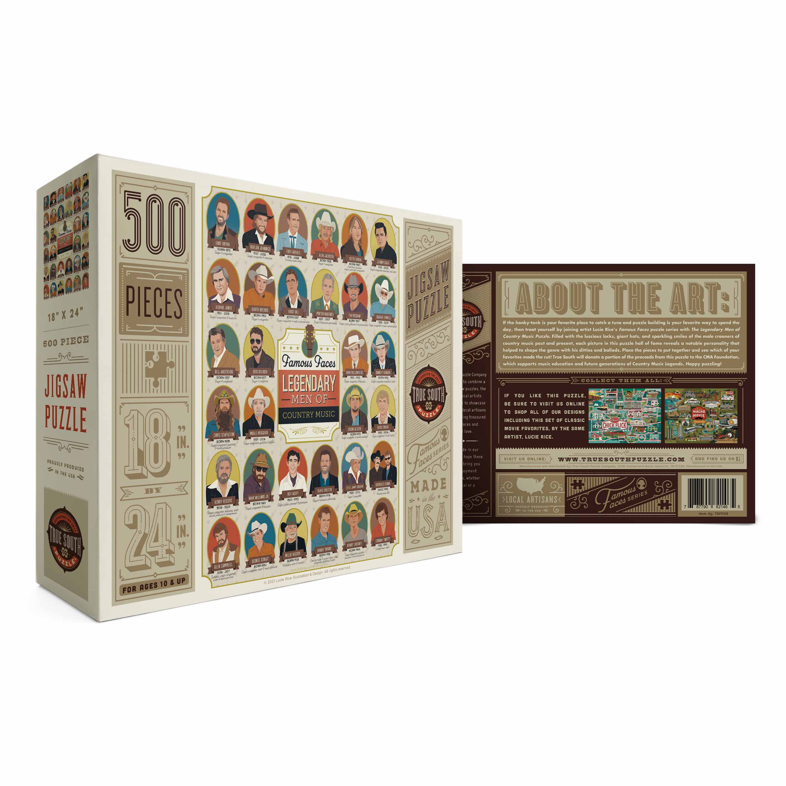 Legendary Men of Country Music – True South Puzzle Company