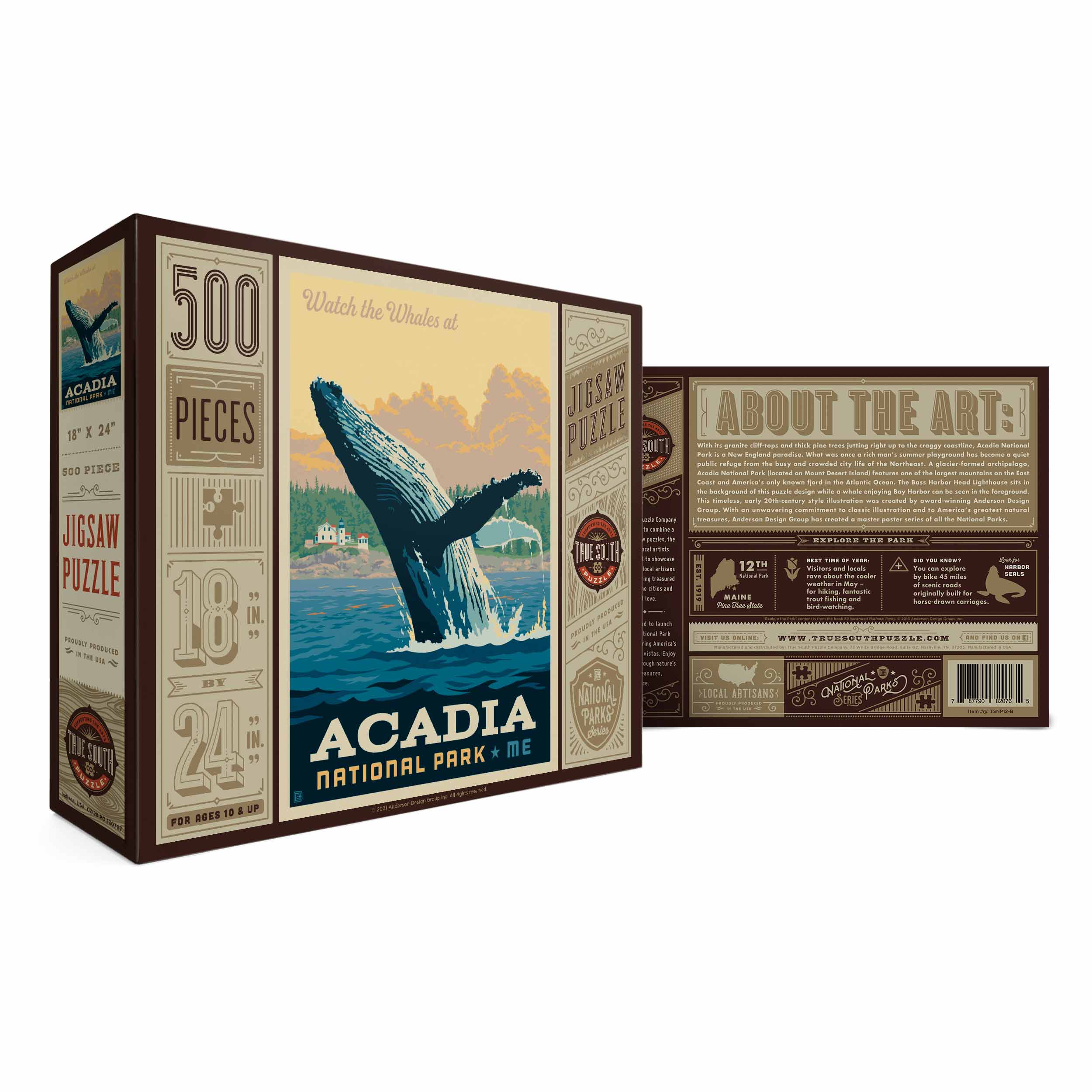 Acadia National Park Whale Watching Jigsaw Puzzle – True South