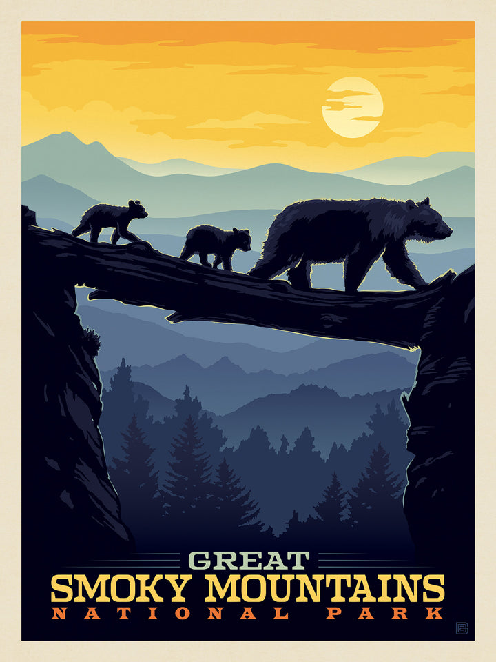 Great Smoky Mountains National Park - Bears Crossing at Sunset